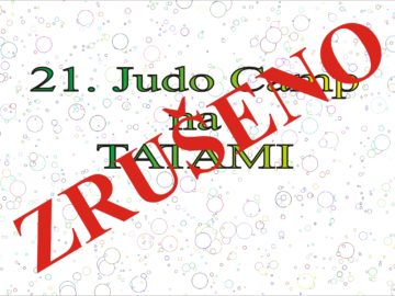 Zrušení akce Judocamp na TATAMI
