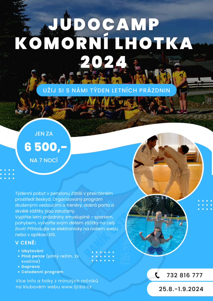 JUDO CAMP 2024 Komorní Lhotka Judo club Baník Ostrava, z.s.